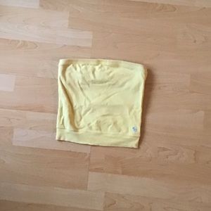 Abercrombie and Fitch yellow tube top